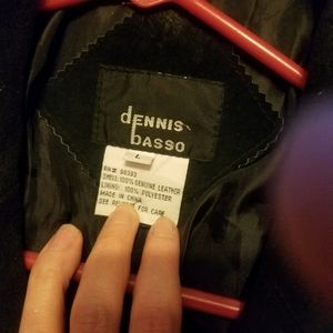 Dennis Basso Leather Coat